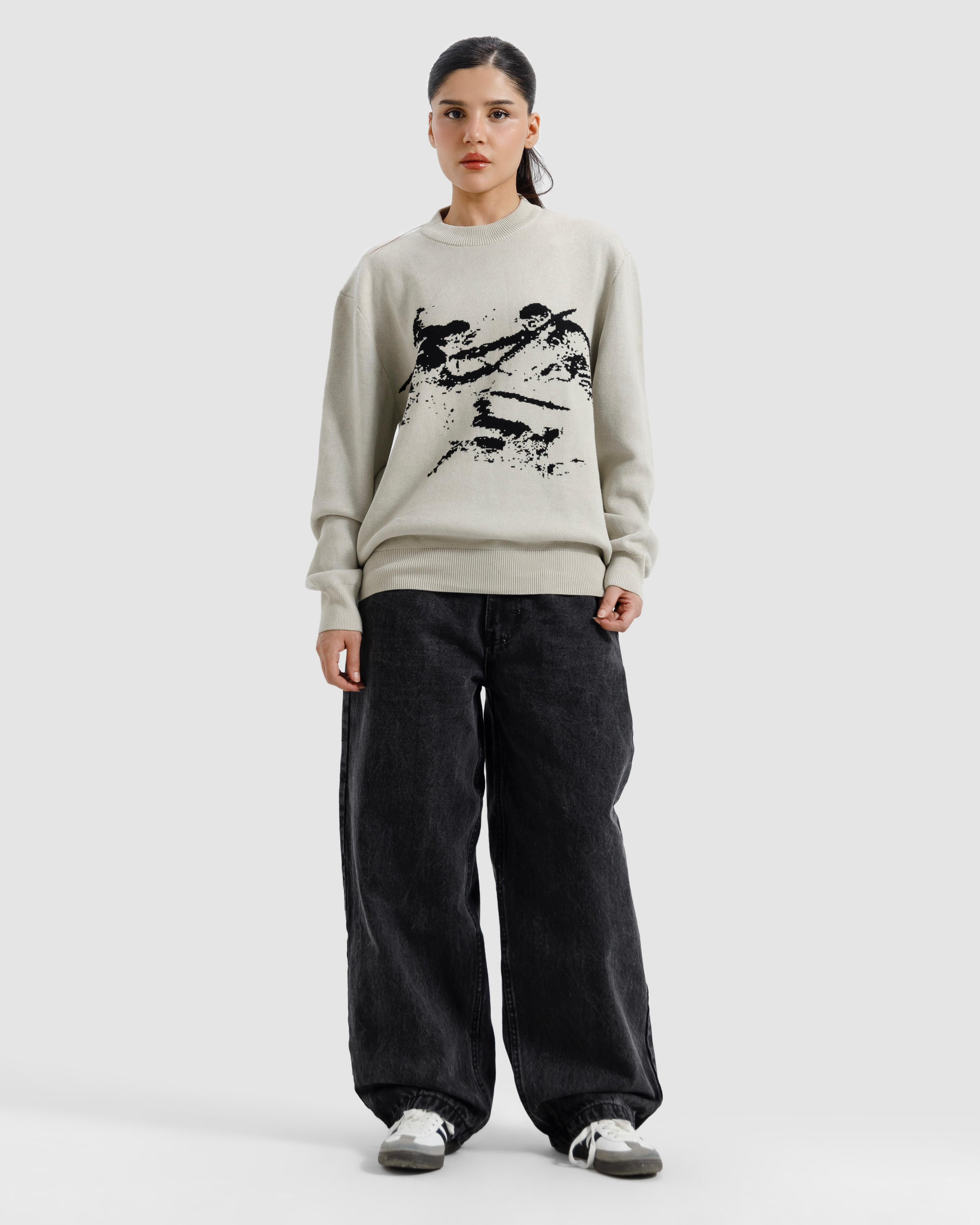 Cupid Jacquard Knitted Sweater