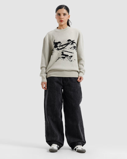 Cupid Jacquard Knitted Sweater