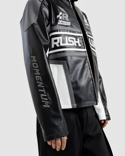 Faux Leather Biker Jacket