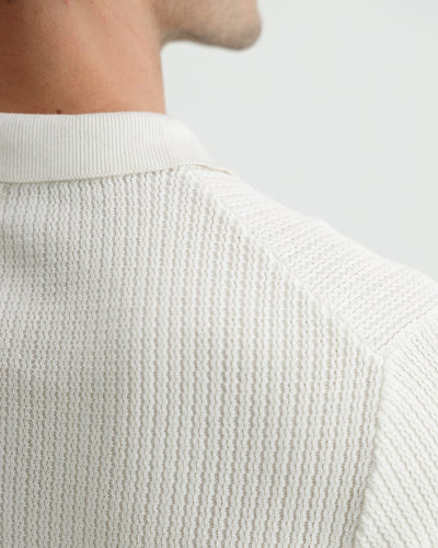 Textured Knit Polo