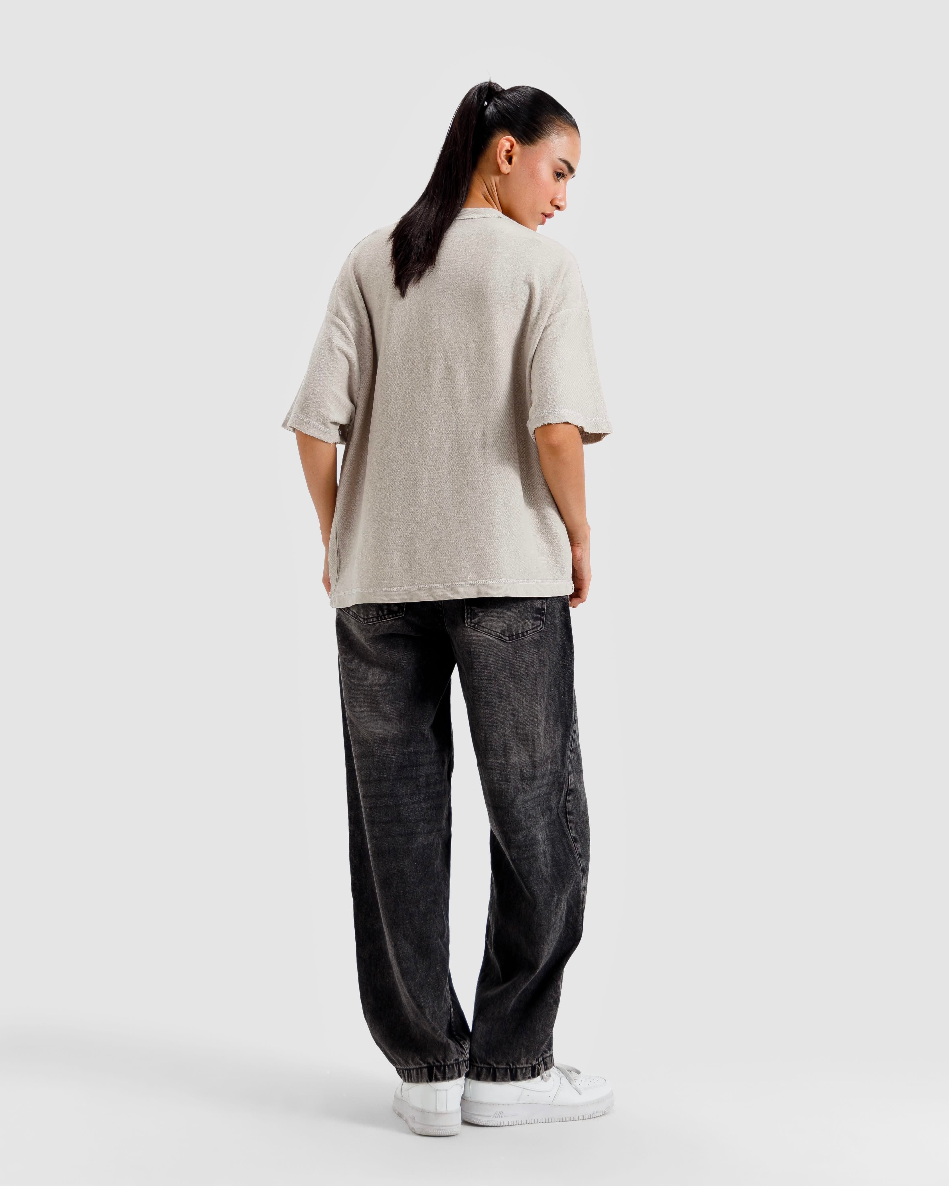 Washed Knit Basic Essential Tshirt