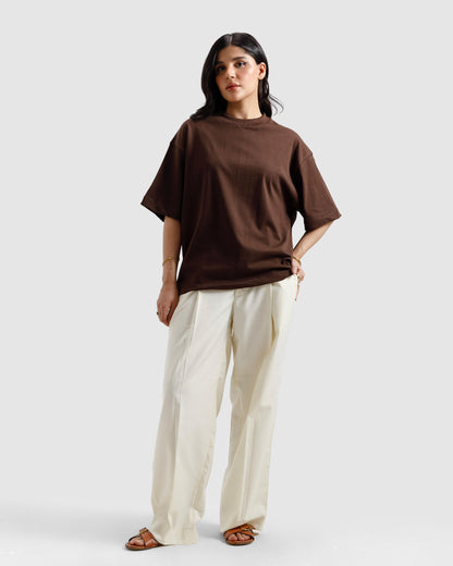 Boxy Seam Detail Basic Essential