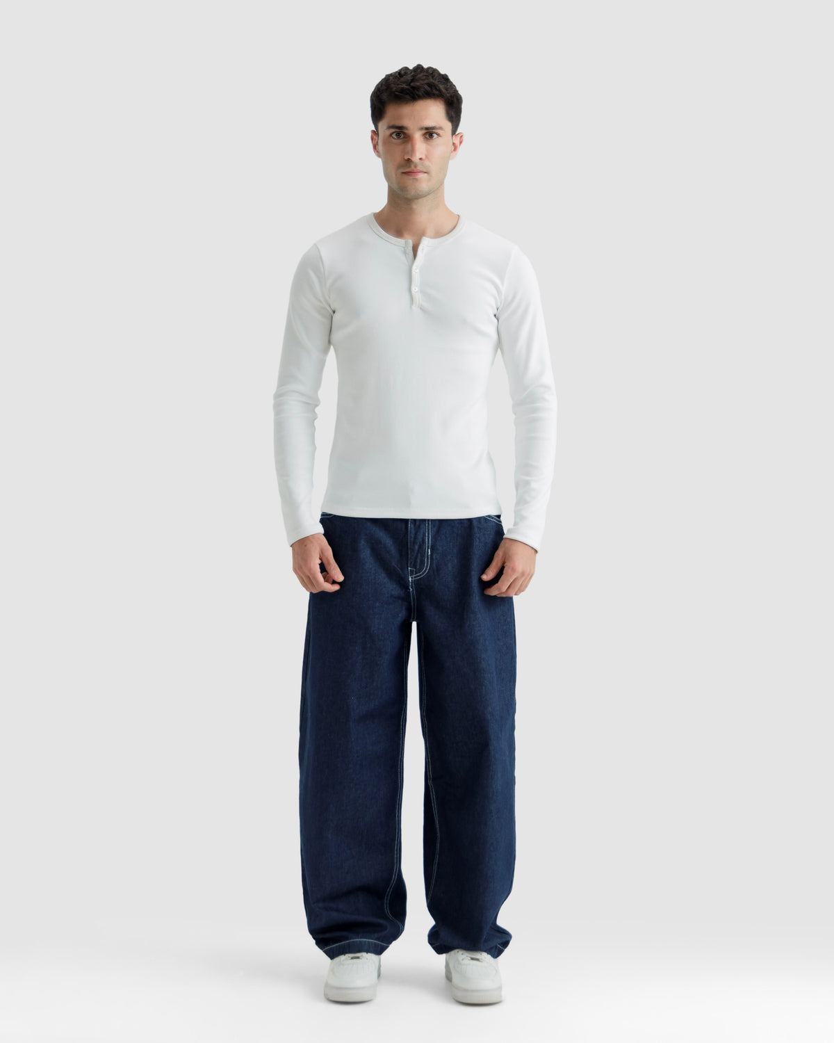 Ribbed Henley Tshirt