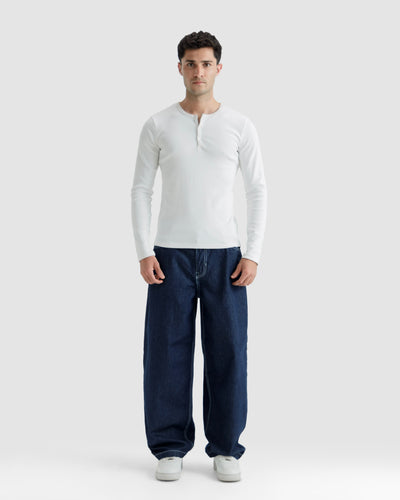 Ribbed Henley Tshirt