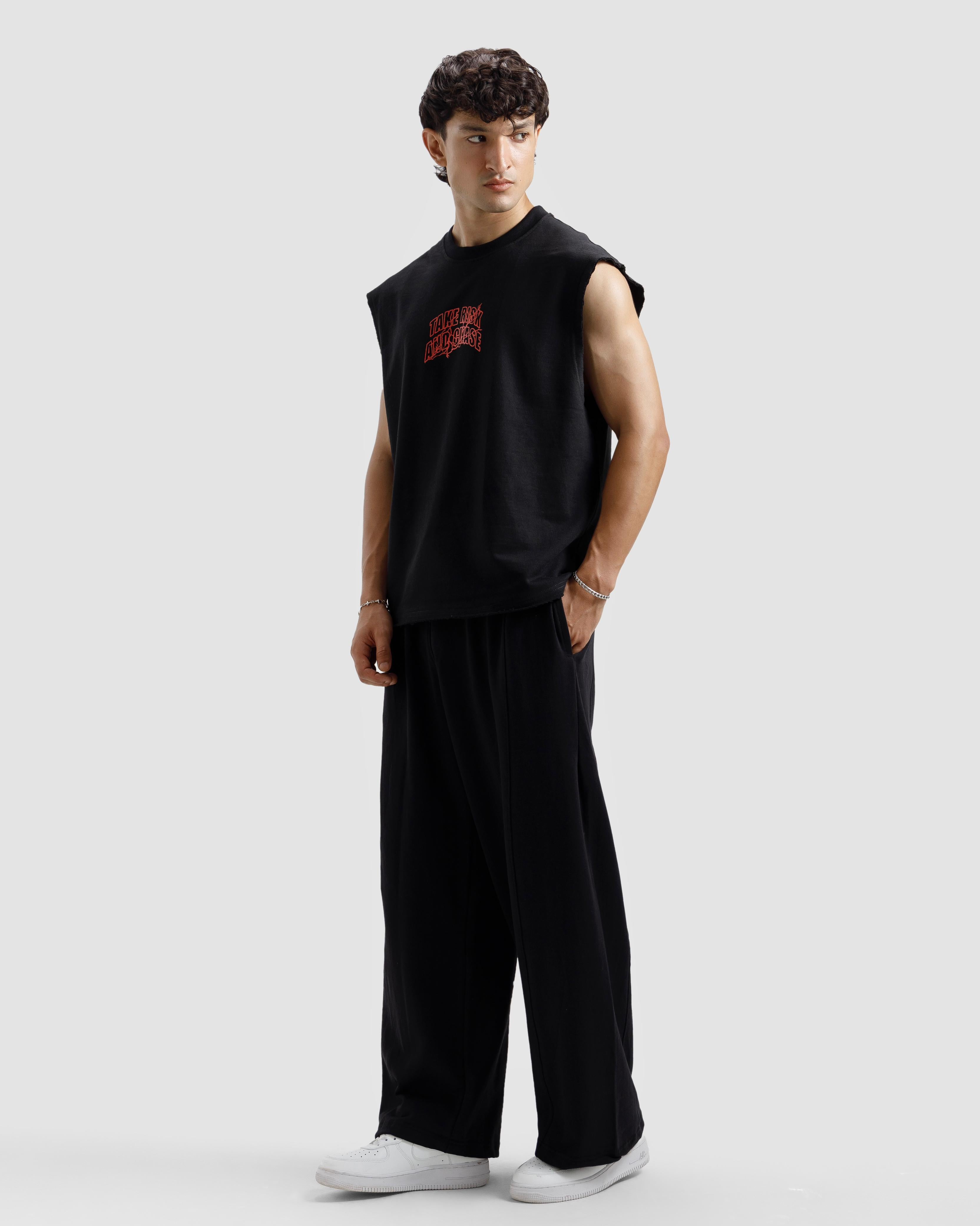 Sleeveless Take Risk And Chase Tshirt