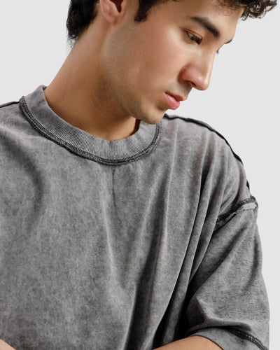 Raw Details Washed Boxy Tshirt