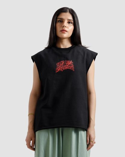 Sleeveless Take Risk And Chase Tshirt