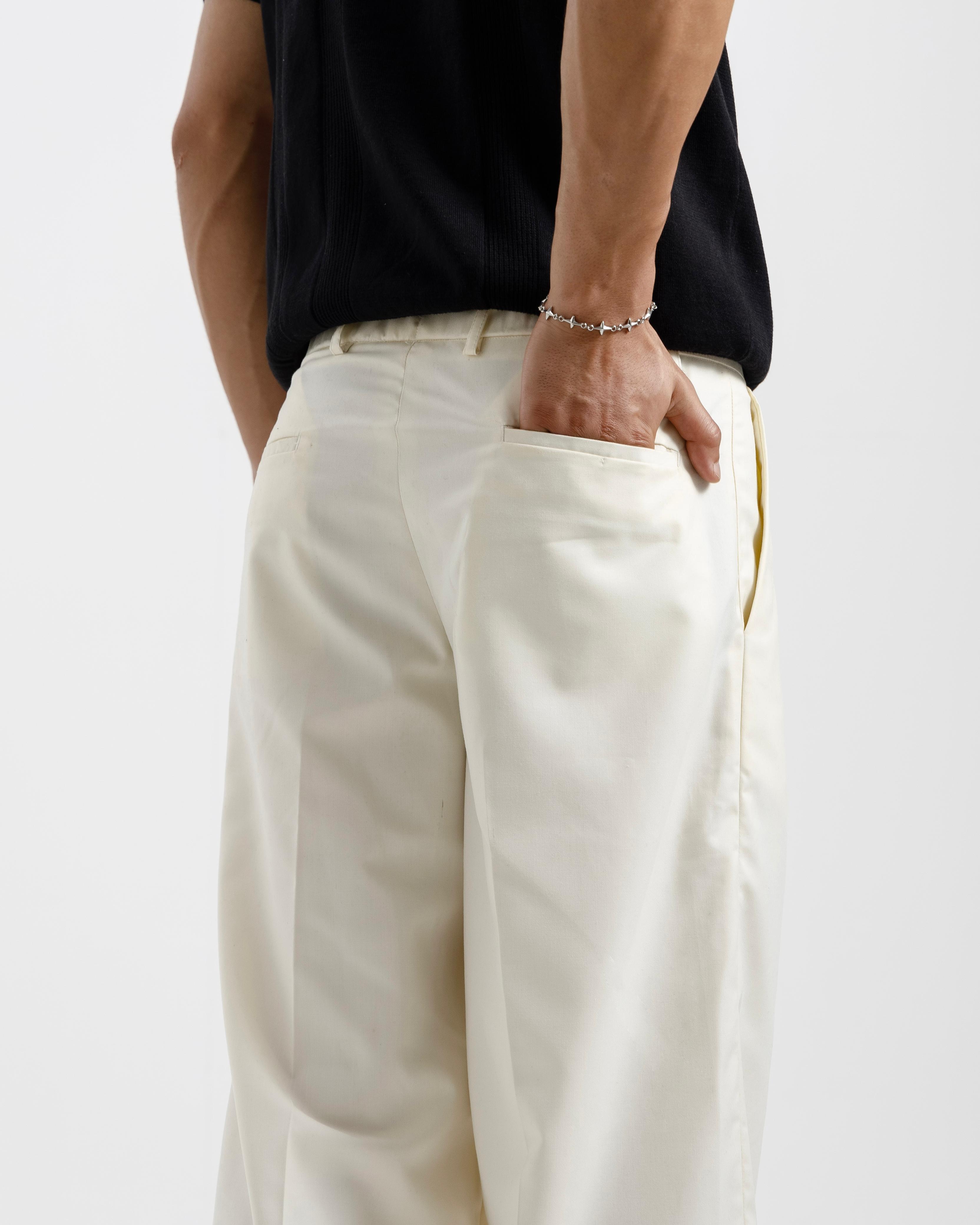 Tailored Wide Leg Pleated Pants