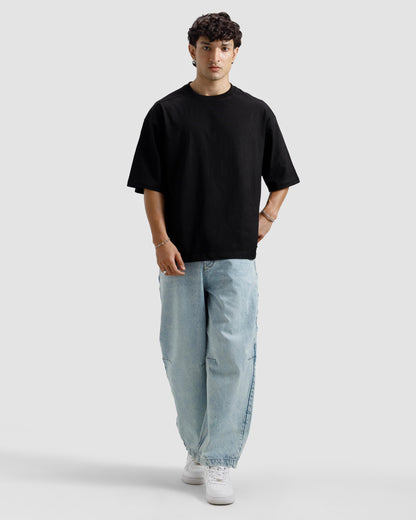 Boxy Shoulder Detail Basic Essential