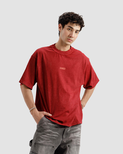 Washed Maroon Essential Tshirt