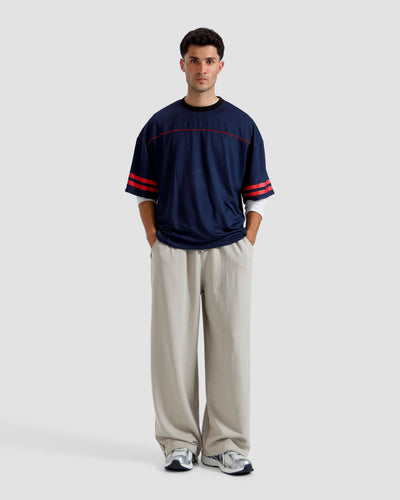 Varsity Pipping Mesh Tshirt
