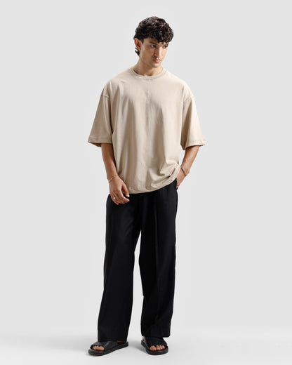 Boxy Seam Detail Basic Essential