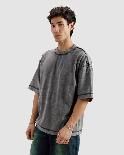 Raw Details Washed Boxy Tshirt