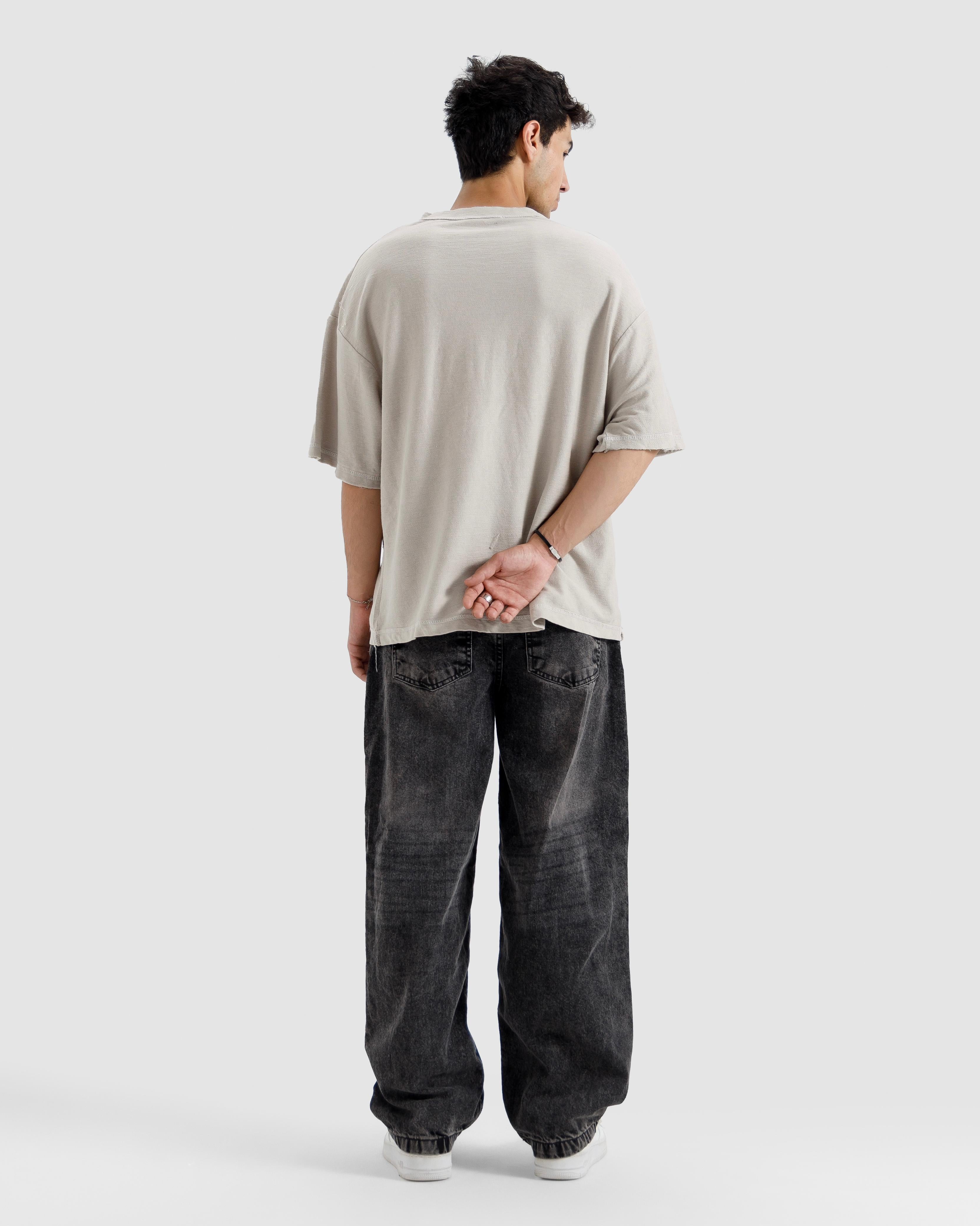 Washed Knit Basic Essential Tshirt