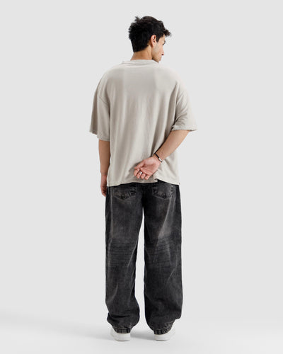 Washed Knit Basic Essential Tshirt