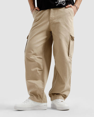 Washed Baggy Cargo Pants