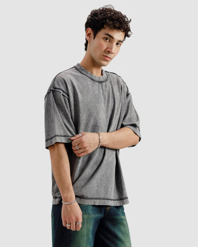 Raw Details Washed Boxy Tshirt