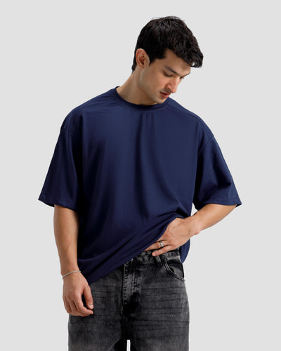 Boxy Shoulder Detail Basic Essential