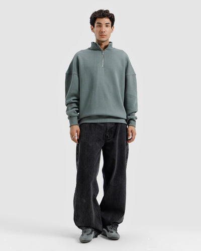 Basic Quarter-Zip Sweatshirt