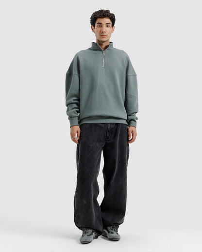 Basic Quarter-Zip Sweatshirt