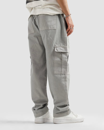 Washed Ash Grey Cargo Pants