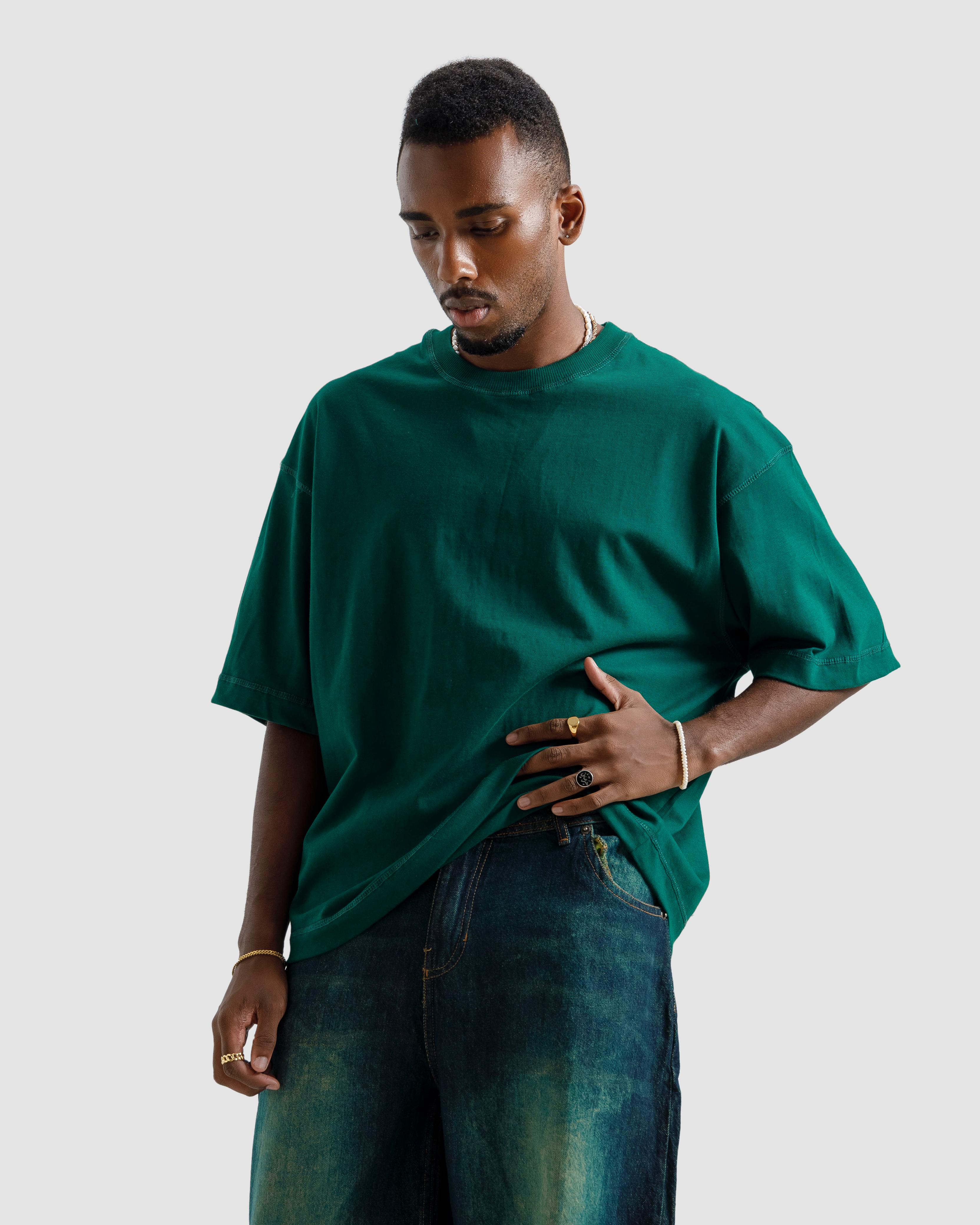 Boxy Seam Detail Basic Essential