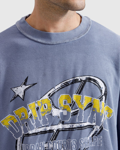 Washed Print Knit Tshirt
