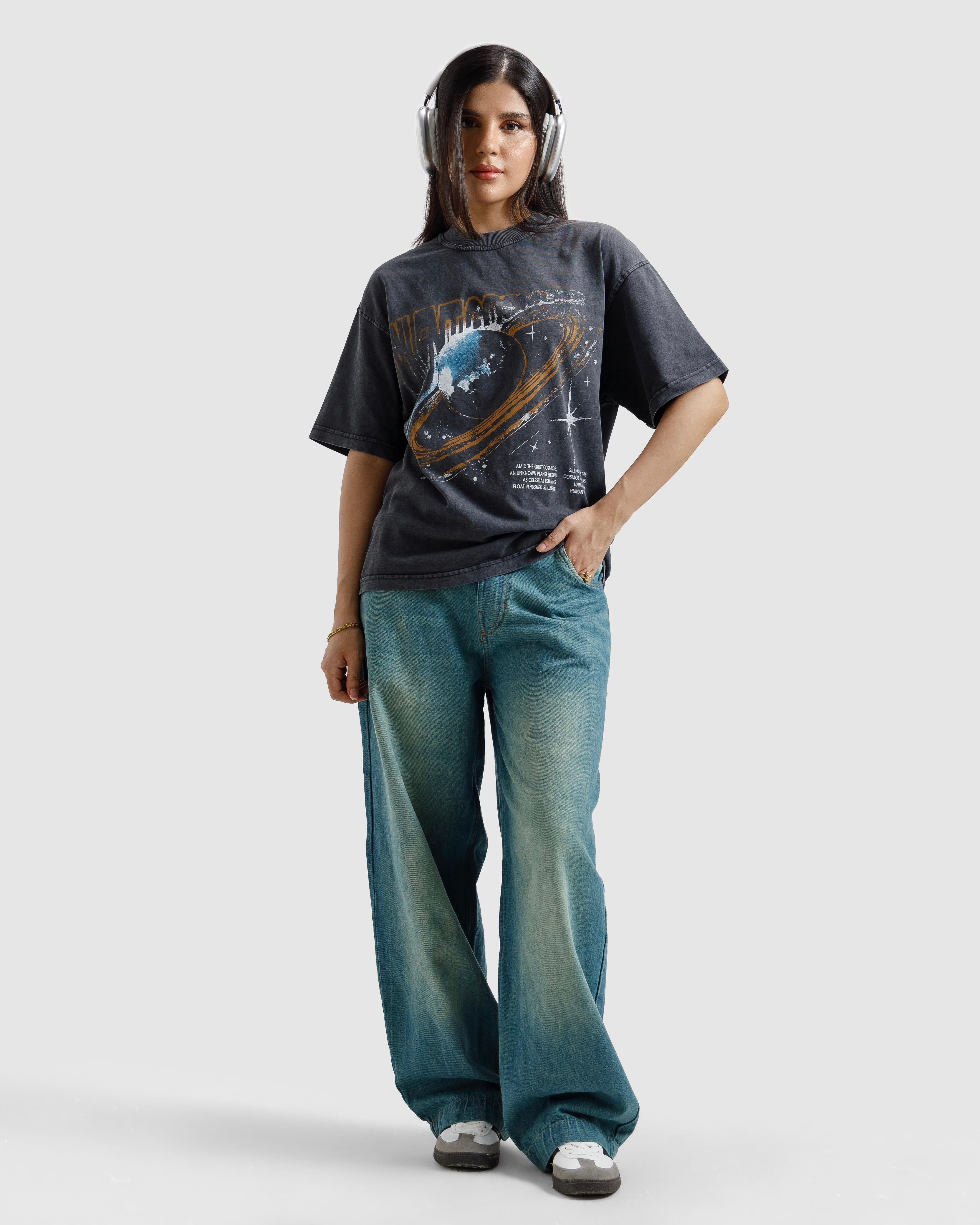 Washed Faded Cosmos Tshirt