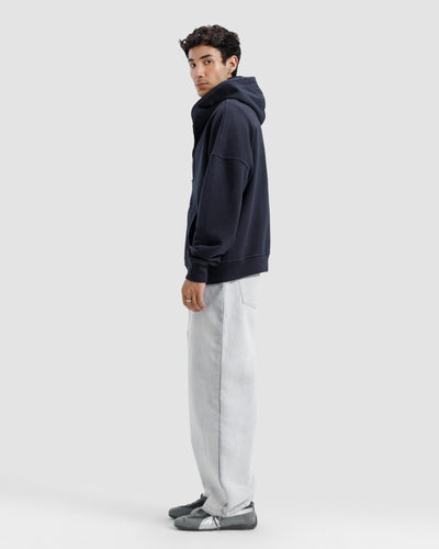 Washed Zipper Hoodie