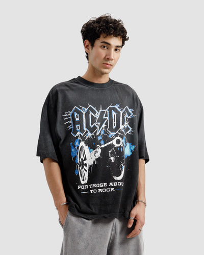 Washed Faded ACDC Tshirt