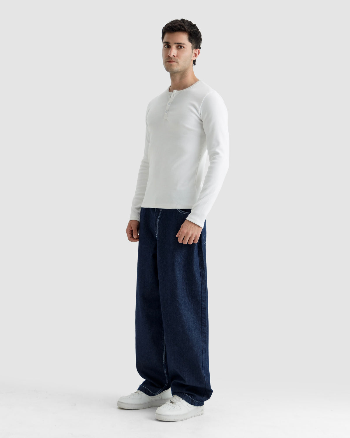 Ribbed Henley Tshirt