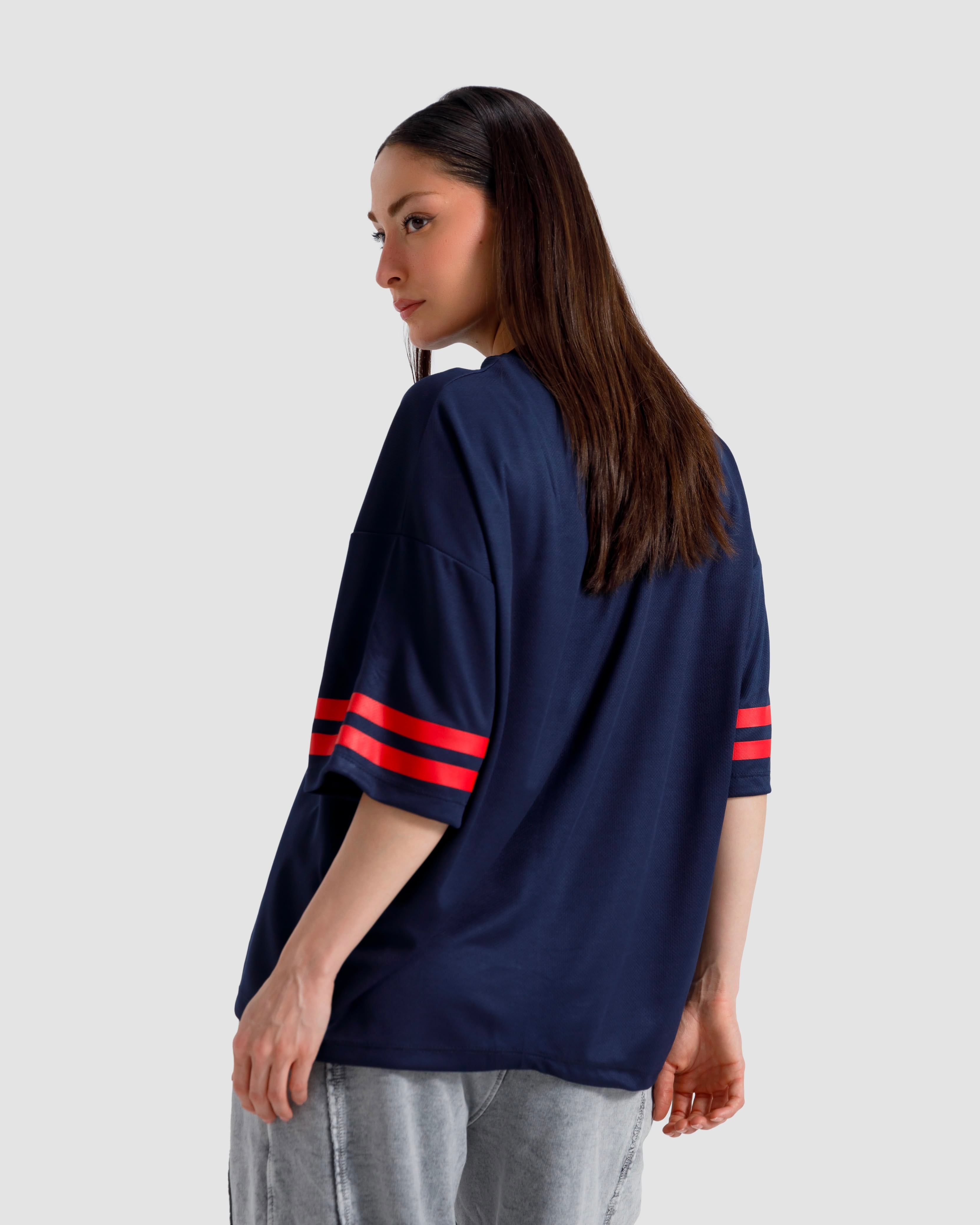 Varsity Pipping Mesh Tshirt
