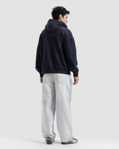 Washed Zipper Hoodie