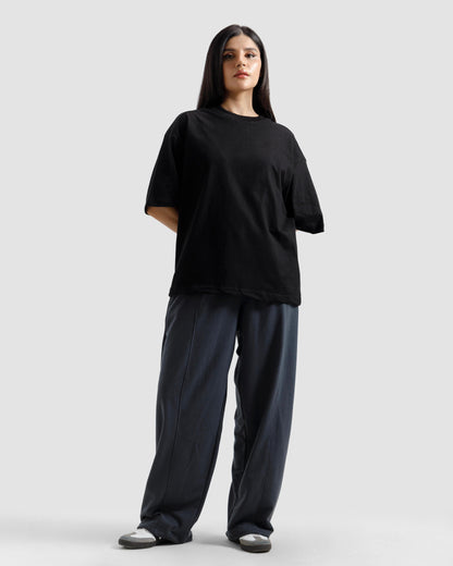 Boxy Shoulder Detail Basic Essential