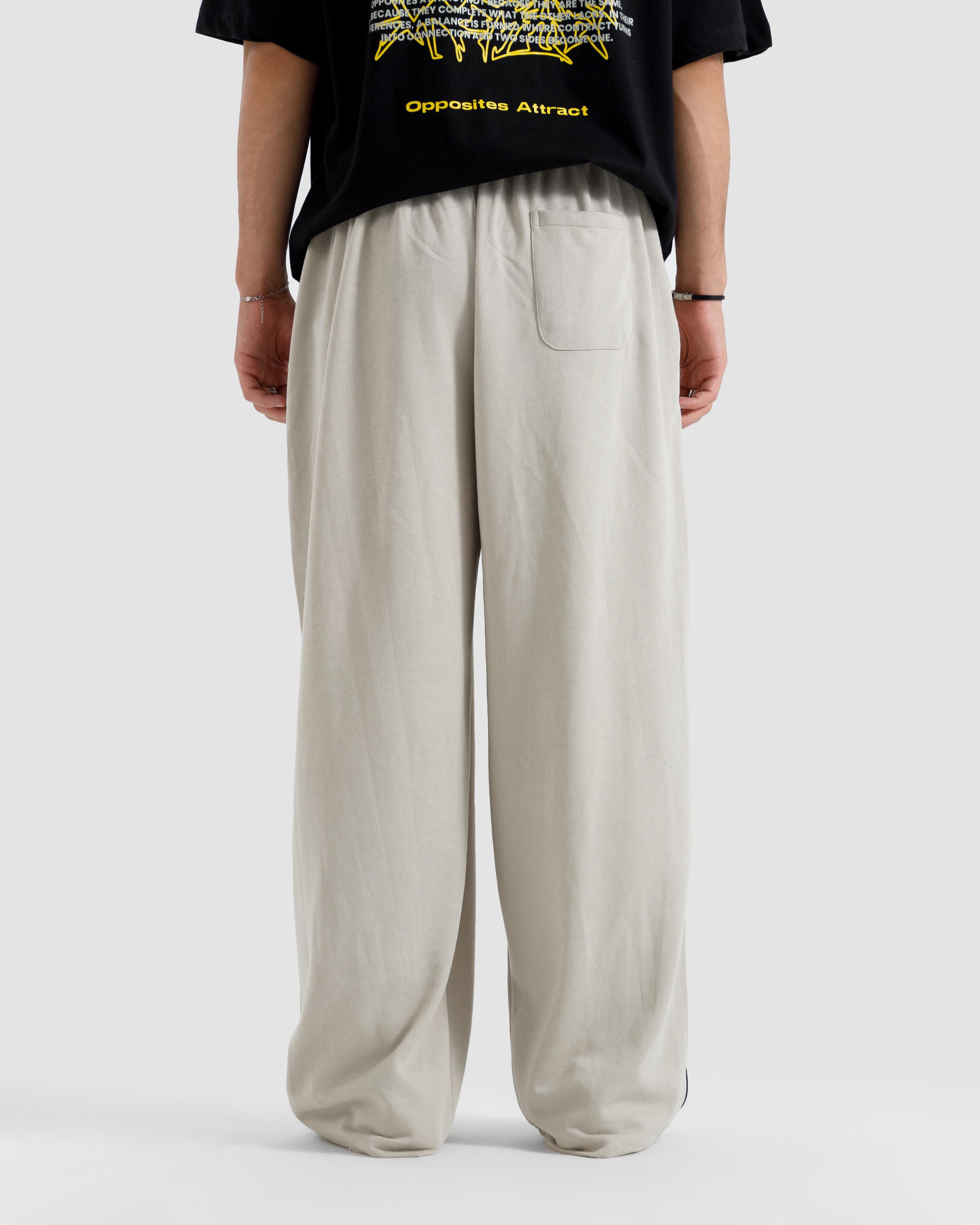 Baggy Fit Trousers With Piping Detail