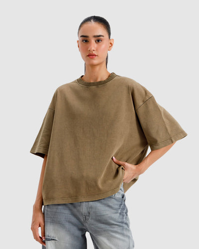 Washed Interlock Essential Tshirt