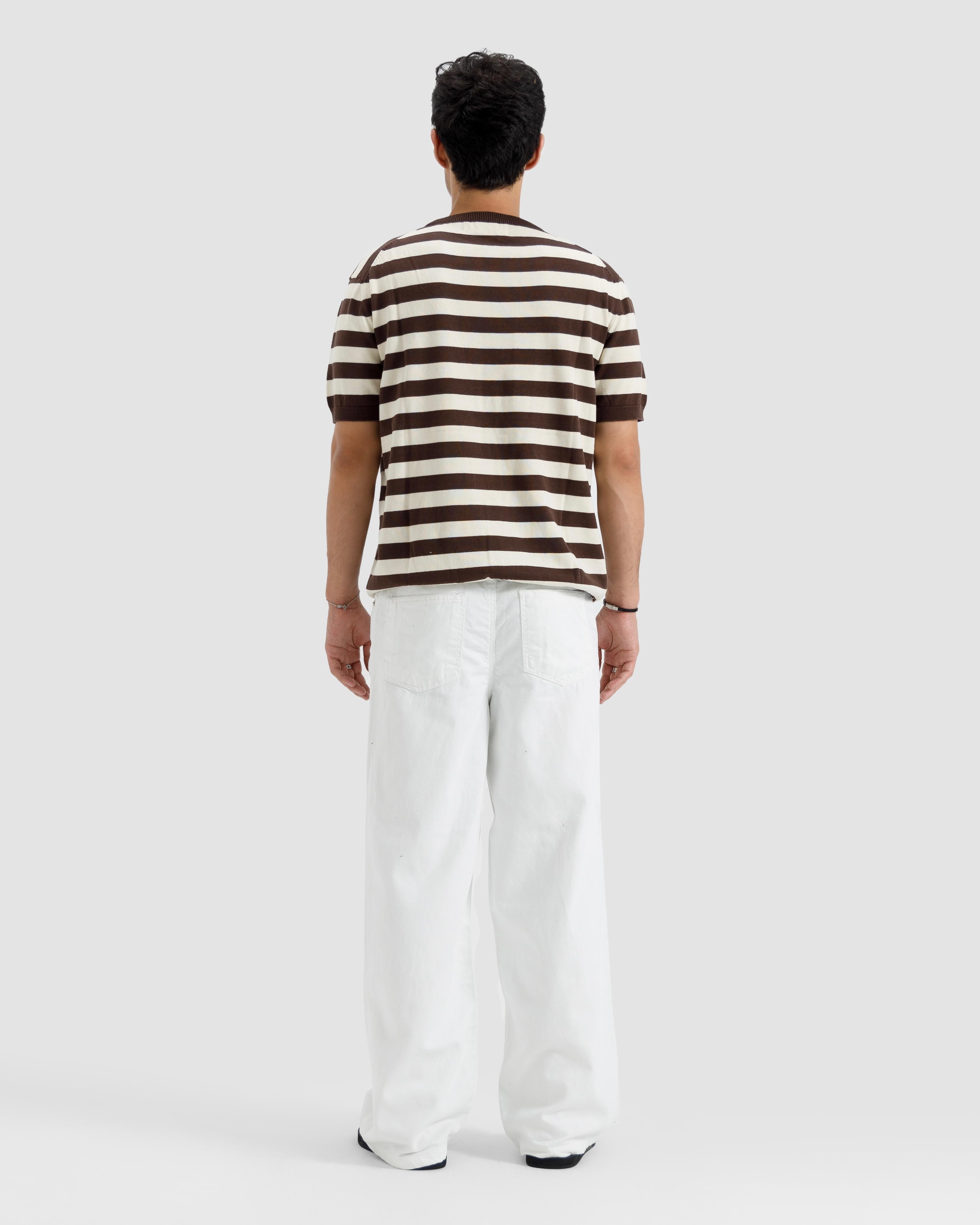 Striped Knit Basic Essential