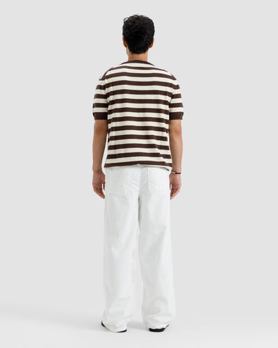 Striped Knit Basic Essential