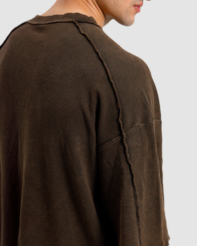 Washed Knit Shoulder Detail Essential Tshirt