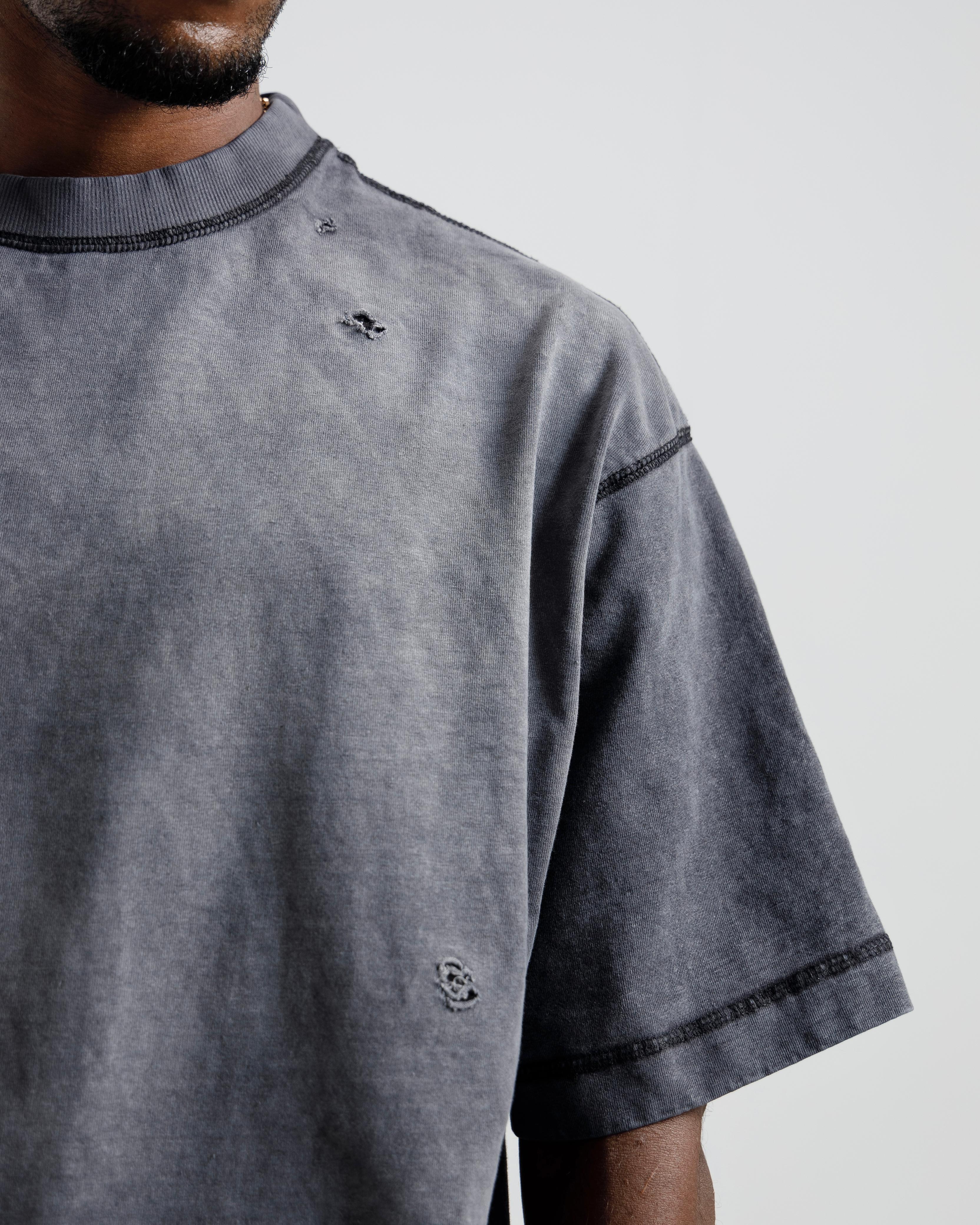 Faded Distressed Boxy Essential Tshirt
