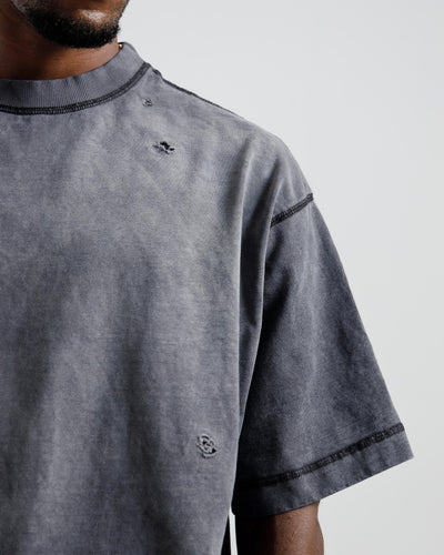 Faded Distressed Boxy Essential Tshirt