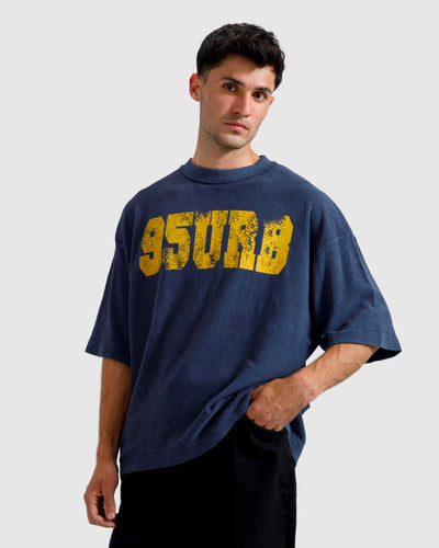 Washed Print Knit Tshirt