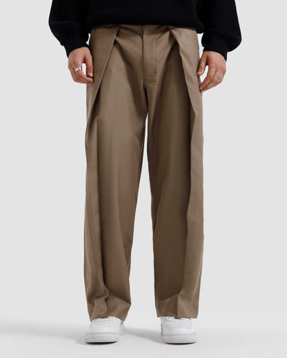 Tailored Pinstriped Pleated Pants