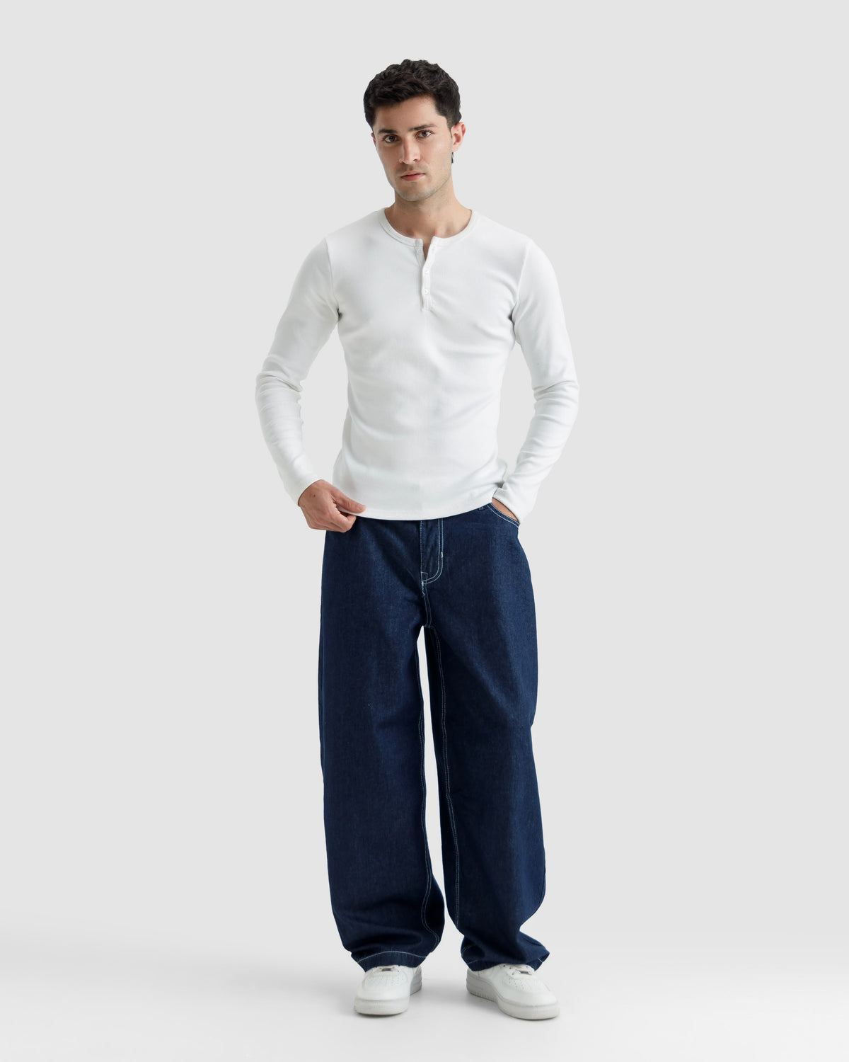 Ribbed Henley Tshirt