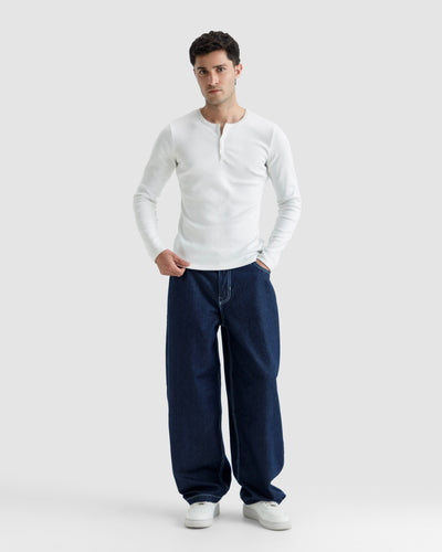 Ribbed Henley Tshirt