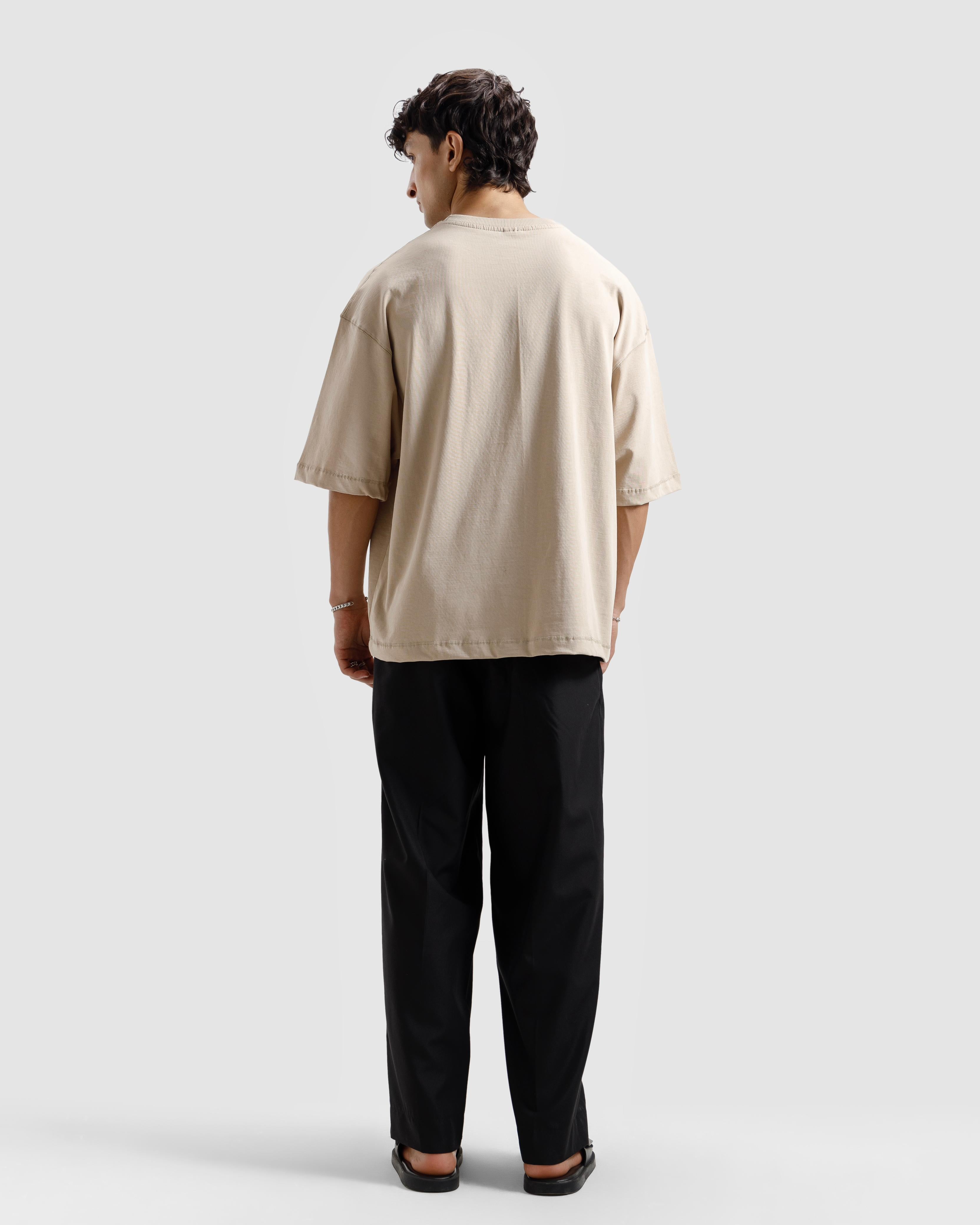 Boxy Seam Detail Basic Essential