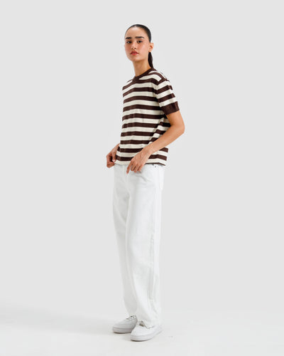 Striped Knit Basic Essential