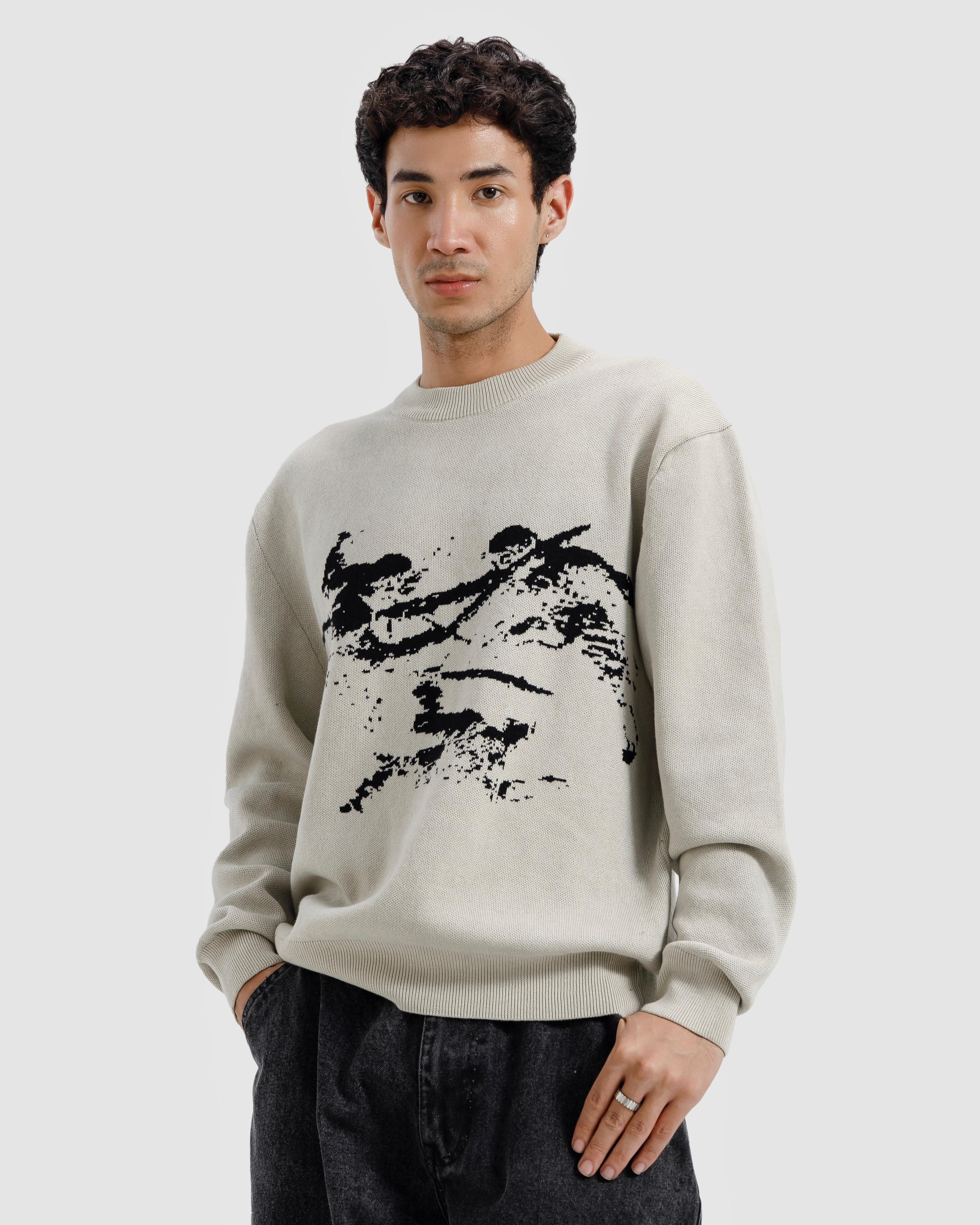 Cupid Jacquard Knitted Sweater