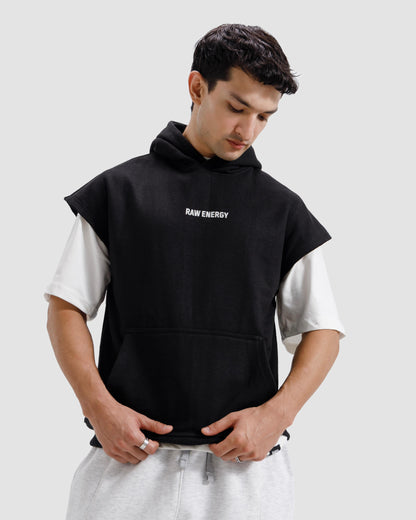 Sleeveless Raw Energy Hoodie