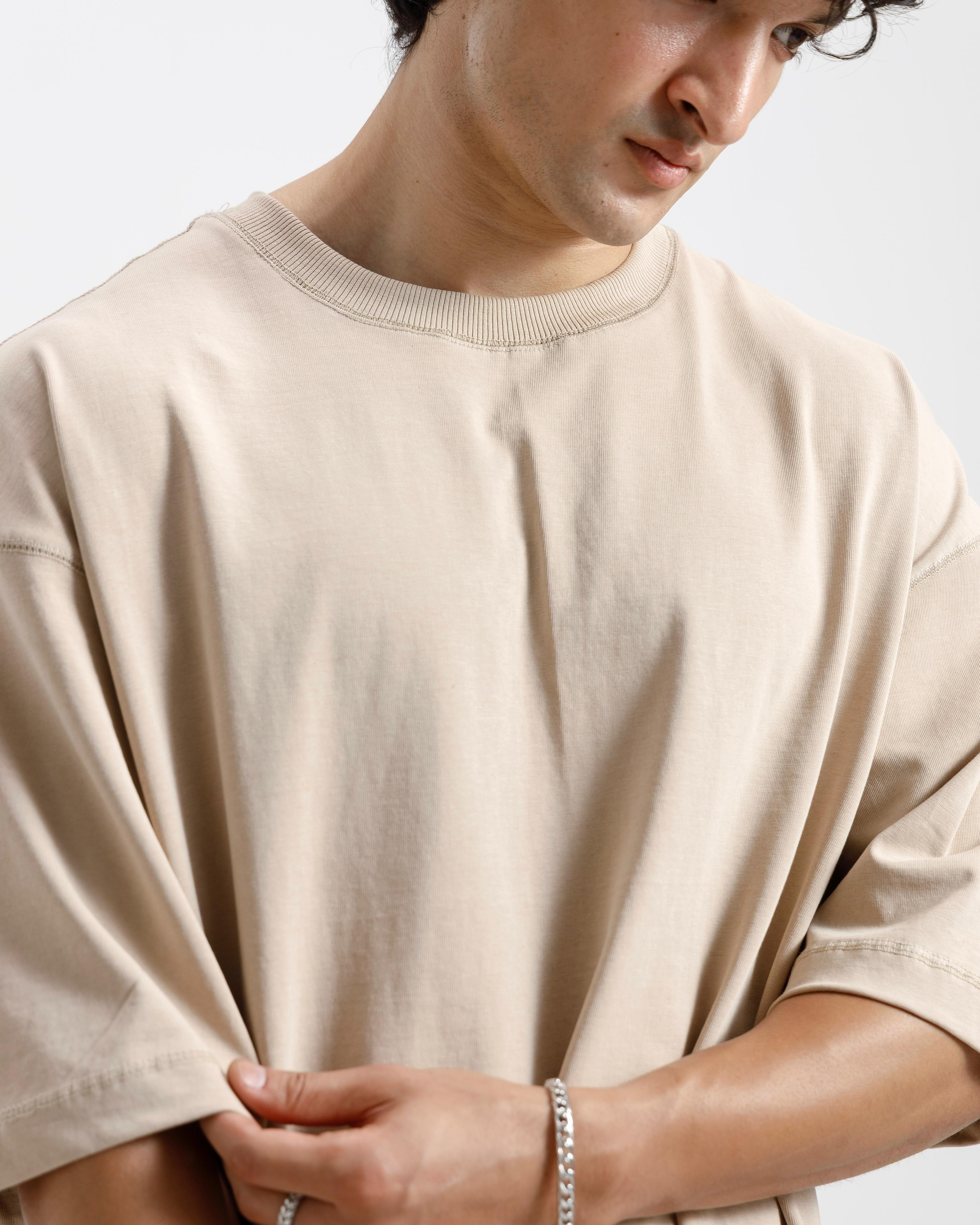 Boxy Seam Detail Basic Essential